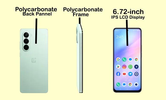 Oneplus Nord CE6 Lite Design and Display