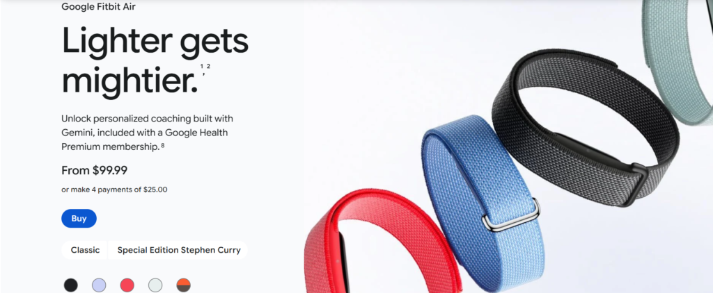 Google FitBit Air