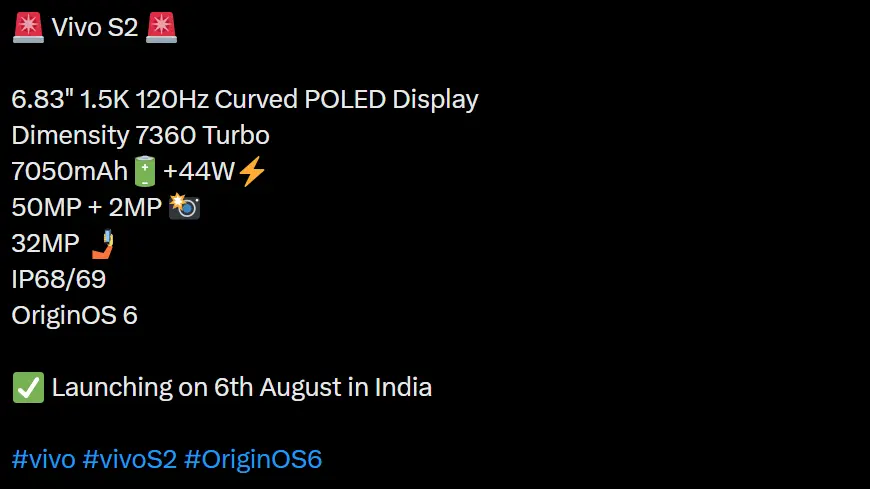VIVO S2 Roumers on X.com